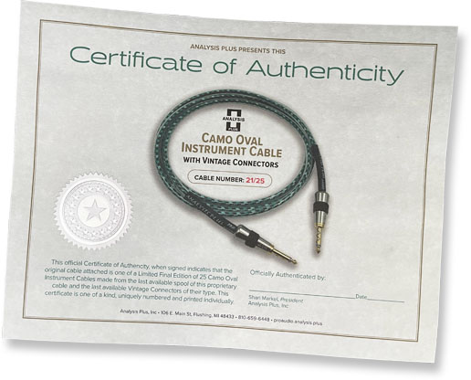 Camo Oval Certificate